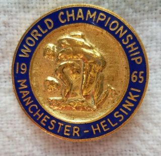 1965 World Wrestling Championships.  Manchester,  Helsinki,  Pin