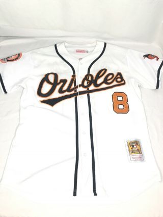 Nos 2001 Cal Ripken Jr 8 Baltimore Orioles White Majestic Jersey Sewn Size M
