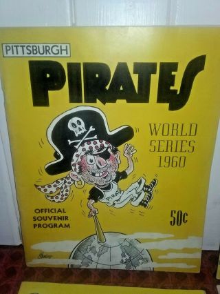 1960 World Series Official Souvenir Program Pittsburgh Pirates Vs.  N.  Y.  Yankees