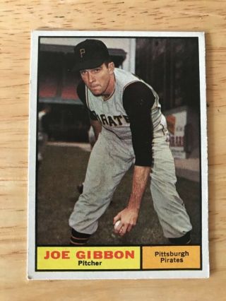 1961 Topps Set Break 523 Joe Gibbon Ex - Exmint