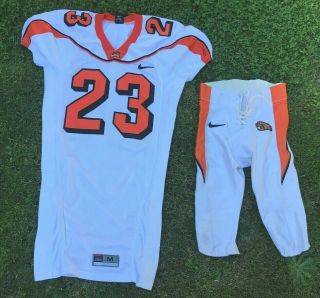 Oregon State Beavers Game Worn College Football Jersey & Pants Uniform Nike Medi