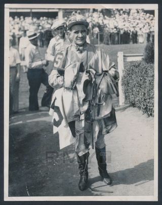 1935 Hall Of Fame Horse Racing Jockey Jack Westrope Vintage Photo