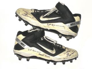 Chris Gronkowski Indianapolis Colts Game Worn & Signed " Vs Texans " Nike Cleats