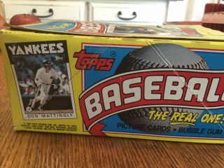 1986 Topps Baseball Wax Pack Box (36 Packs) 5