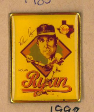 Texas Rangers Mlb Baseball Pin - Nolan Ryan - Badge