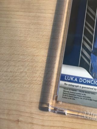 Luka Doncic Silver Prizm Auto 2018 - 19 Panini Prizm Basketball RD - LDC Description 10
