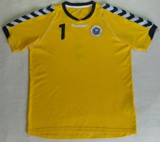 Extremely Rare Bahrain 1 Goalkeeper Gk Match Worn Football Jersey Hummel Shirt