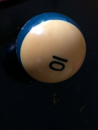 WILLIE MOSCONI 10 Autographed Pool Ball 4