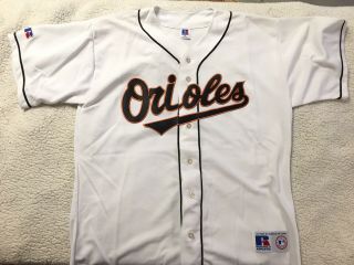 Vintage Russell Athletic Baltimore Orioles Baseball Jersey White Size Xl