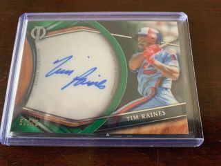 Tim Raines 2018 Topps Tribute On Card Autograph 57/95