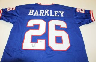 Saquon Barkley Signed York Giants Throwback Jersey (beckett) Autograph