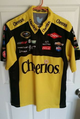 Austin Dillon 2016 Nascar 3 Race Pit Crew Shirt Large Cheerios