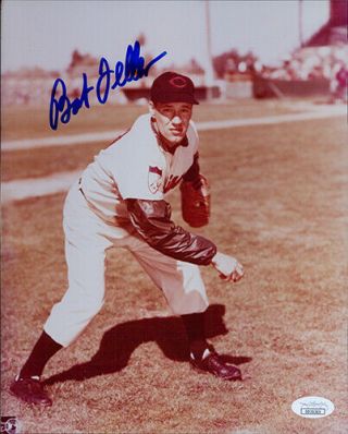 Bob Feller Cleveland Indians Signed 8x10 Glossy Photo Jsa Authenticated