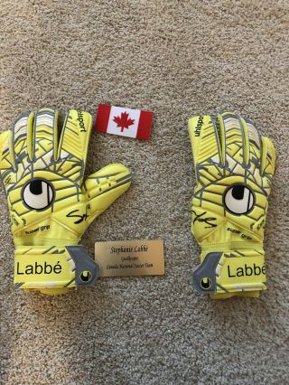 Stephanie Labbe Game Signed Glove Canada Nwsl