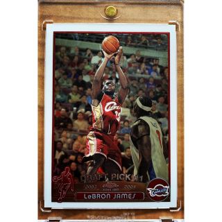 2003 - 04 Topps Chrome Lebron James Rookie Card Centerred
