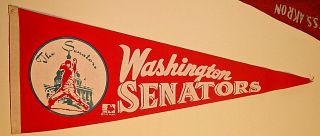 1969 Washington Senators Baseball Full Size Pennant - Ted Williams,  Frank Howard