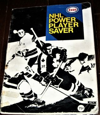 1970 - 71 Esso Nhl Power Player Saver Album & All The Stickers - Howe,  Hull,  Orr