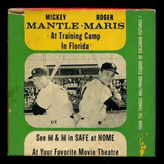 1962 8mm Film Mickey Mantle & Roger Maris " At Training Camp " Ny Yankees