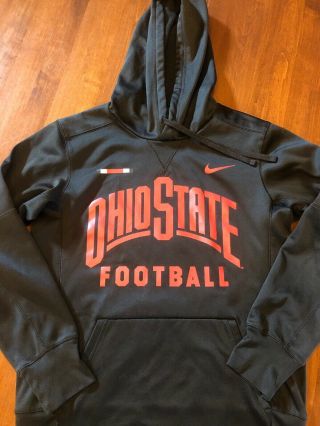 Nike Therma Fit Black Hoodie Osu Ohio State University Size Men 