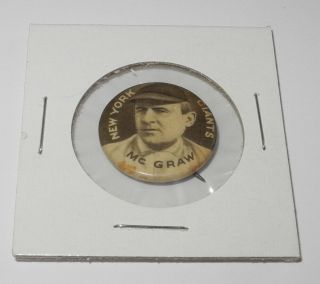 1910 - 12 Sweet Caporal Baseball Pin Coin Button John Mcgraw York Giants