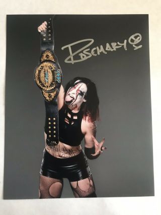 Tna Impact Wrestling Knockout Rosemary Sexy Autographed 8x10 Photo Hand Signed