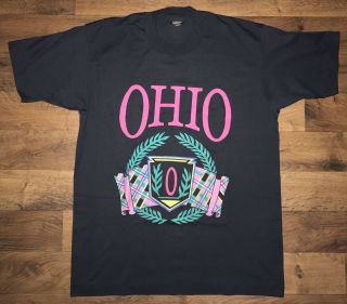 Vintage Single Stitch Ohio State University Buckeyes T Shirt Screen Stars Tag L