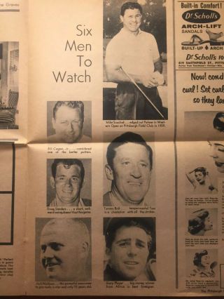 1962 Us Open Golf Championship Oakmont Country Club Press Article Jack Nicklaus