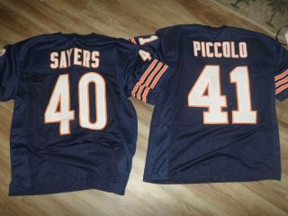 Brian Piccolo 41 & Gale Sayers 40 Chicago Bears Football Jersey Sz Xl