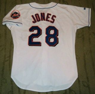 York Mets Bobby Jones 1998 Game Worn Alternate Home Jersey (padres)