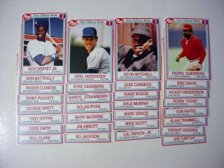 Complete Set 1990 Post Cereal Baseball Cards - 30 Ex/mt Cards