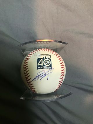 Jarrod Dyson Signed Autographed 40th Anniversary Baseball - Seattle Mariners