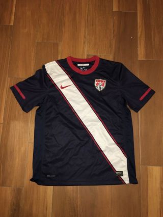Euc 2010 - 2012 Usmnt Nike Soccer Jersey,  L Blue Usa Men’s Team Donovan