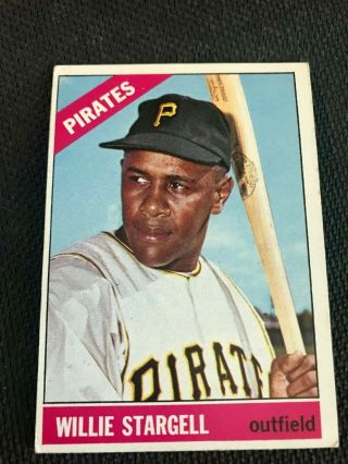 1966 Topps Set Break 255 Willie Stargell Pittsburgh Pirates Baseball Card - Ex