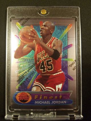 1994 - 95 Topps Finest W/peel Michael Jordan Chicago Bulls Rare