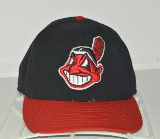 Chief Wahoo Fitted Cap Cleveland Indians Mascot Baseball Hat Era 7 5/8 Mlb