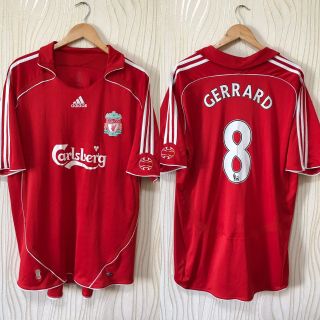 Liverpool 2006 2008 Home Football Shirt Soccer Jersey Adidas 8 Gerrard
