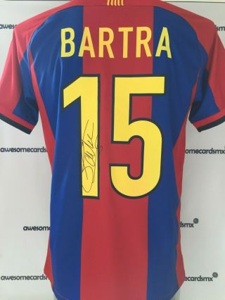 Jersey Barcelona Signed By Marc Bartra Photo Proof Certificate La Liga