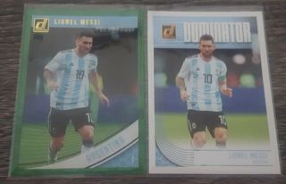 Lionel Messi 2018 - 19 Donruss Soccer Green Press Proof Argentina,  Dominator