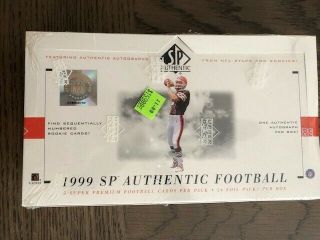 1999 Upper Deck Sp Authentic Hobby Football Wax Box