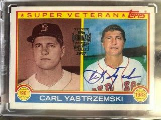 2017 Topps Originals Carl Yastrzemski 1983 Topps Buyback Auto Autograph 10/20