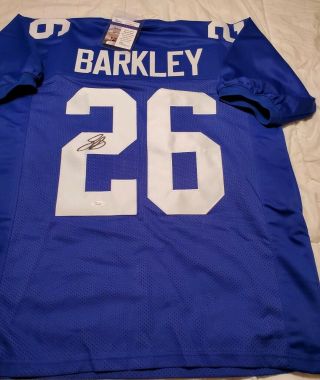 York Giants Saquon Barkley Autographed Jersey Jsa