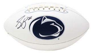 Saquon Barkley Signed Penn State Nittany Lions Logo Football Jsa