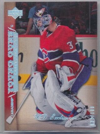 2007/08 Upper Deck 227 Carey Price Young Guns Exclusives 3/100
