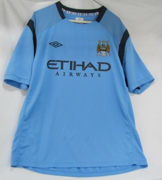 Manchester City Umbro Football Shirt Jersey - Blue - Size Xl