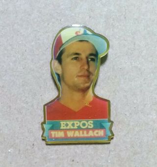 Vintage 1990 Mlb Baseball Expos Tim Wallach Pin