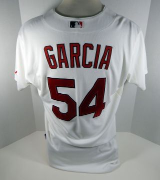 2011 St.  Louis Cardinals Jaime Garcia 54 Game Issued White Jersey