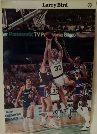 Vintage 1980 Ra Productions Larry Bird Rookie Year Poster Celtics 22 " X 25 "