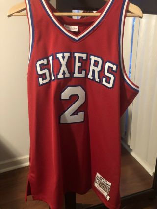 1982 - 83 Moses Malone Phila 76ers Jersey Authentic Mitchell & Ness Size 44 (l)