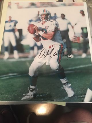 Dan Marino Signed 8x10 Photo Autograph Auto Miami Dolphins Nfl Hof