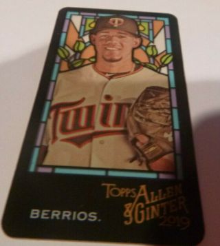 2019 19 Topps Allen & Ginter Jose Berrios Stained Glass Mini 114 Twins